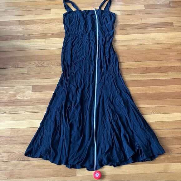 Reformation Black Tie Crepe Floor Length Mermaid Plus Size Wedding Gala Dress 22 - Picture 4 of 10